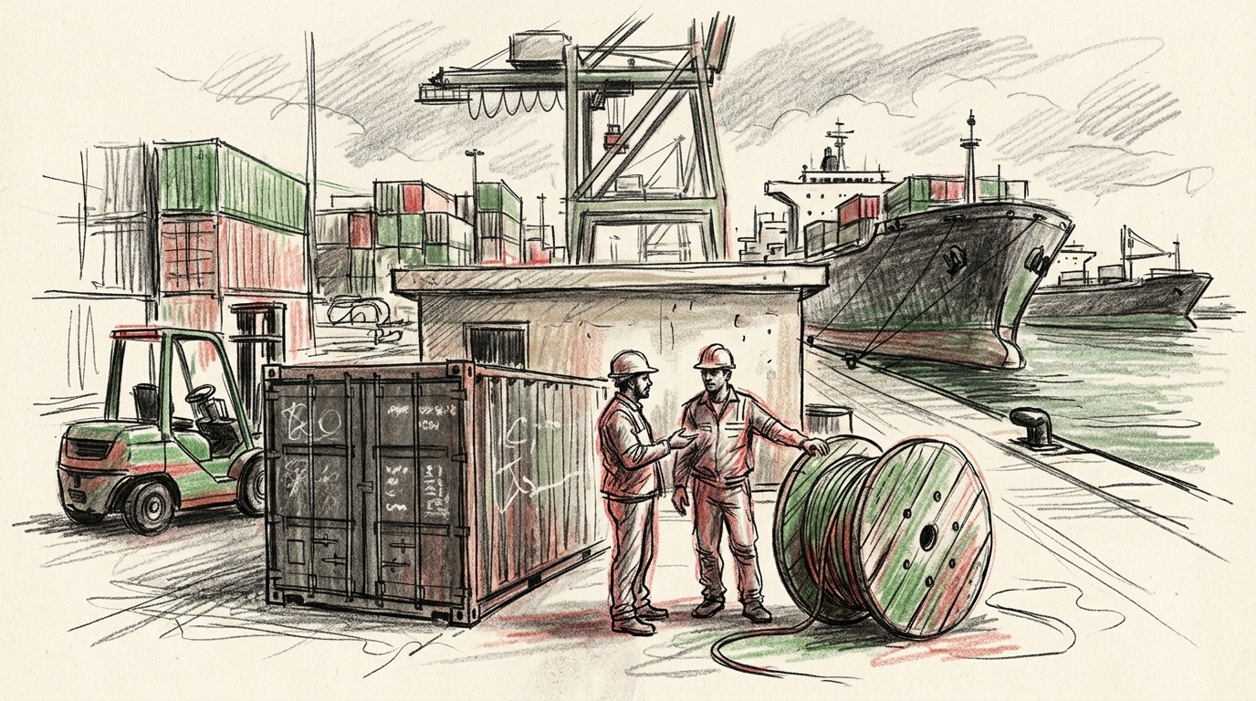 Illustration zu: Kollision vor Mundra: Frachter nach Zusammenstoß schwer beschädigt