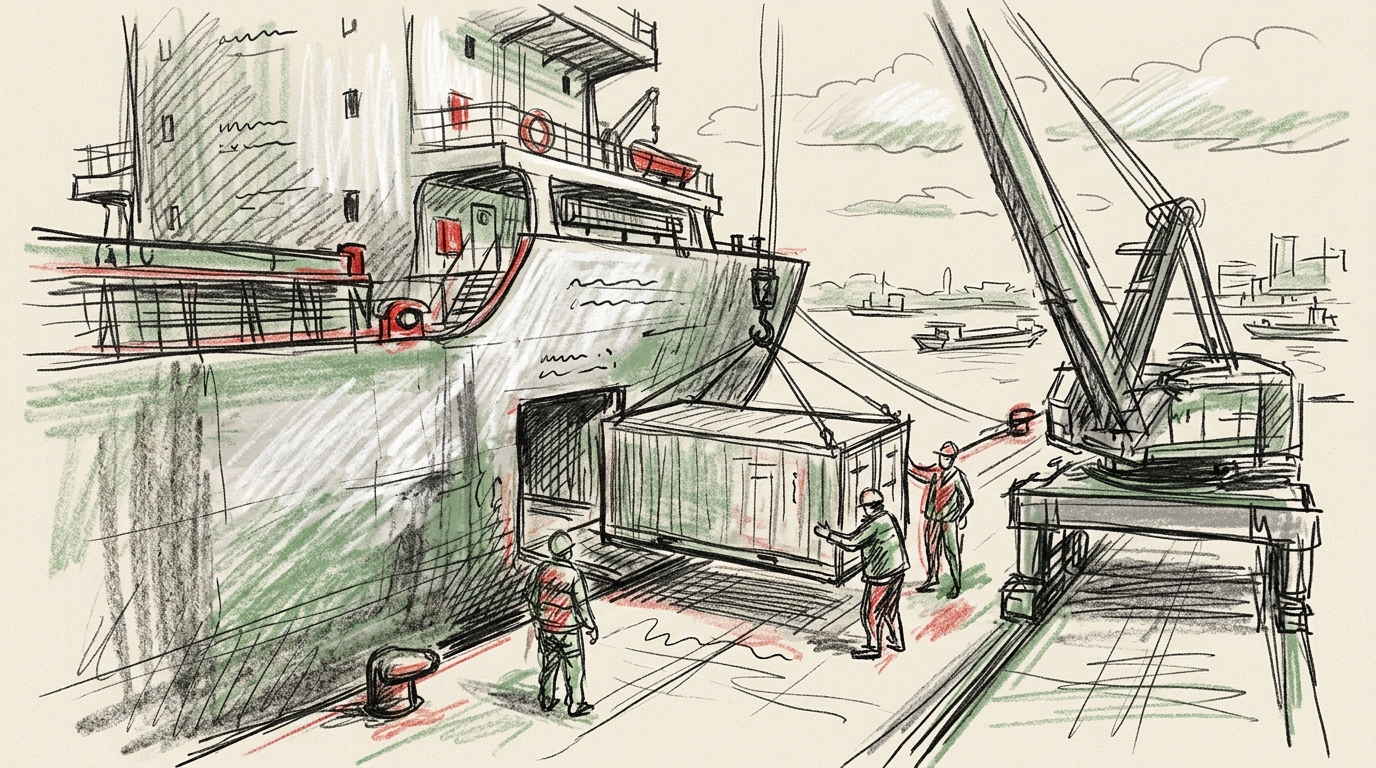 Illustration zu: Großauftrag in China: 89 Frachtschiffe mit Akku-Wechselsystem bestellt
