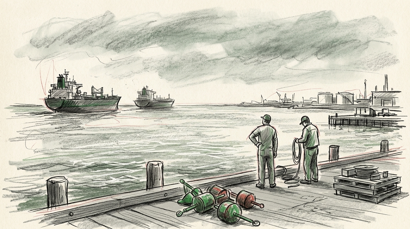 Illustration zu: Beschlagnahmte iranische Supertanker steuern US-Küste an