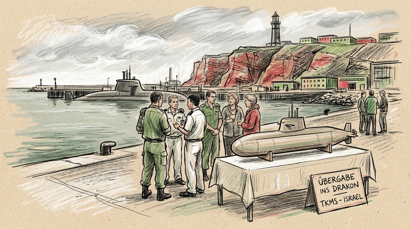 Illustration zu: TKMS übergibt U-Boot „INS Drakon“ an israelische Marine