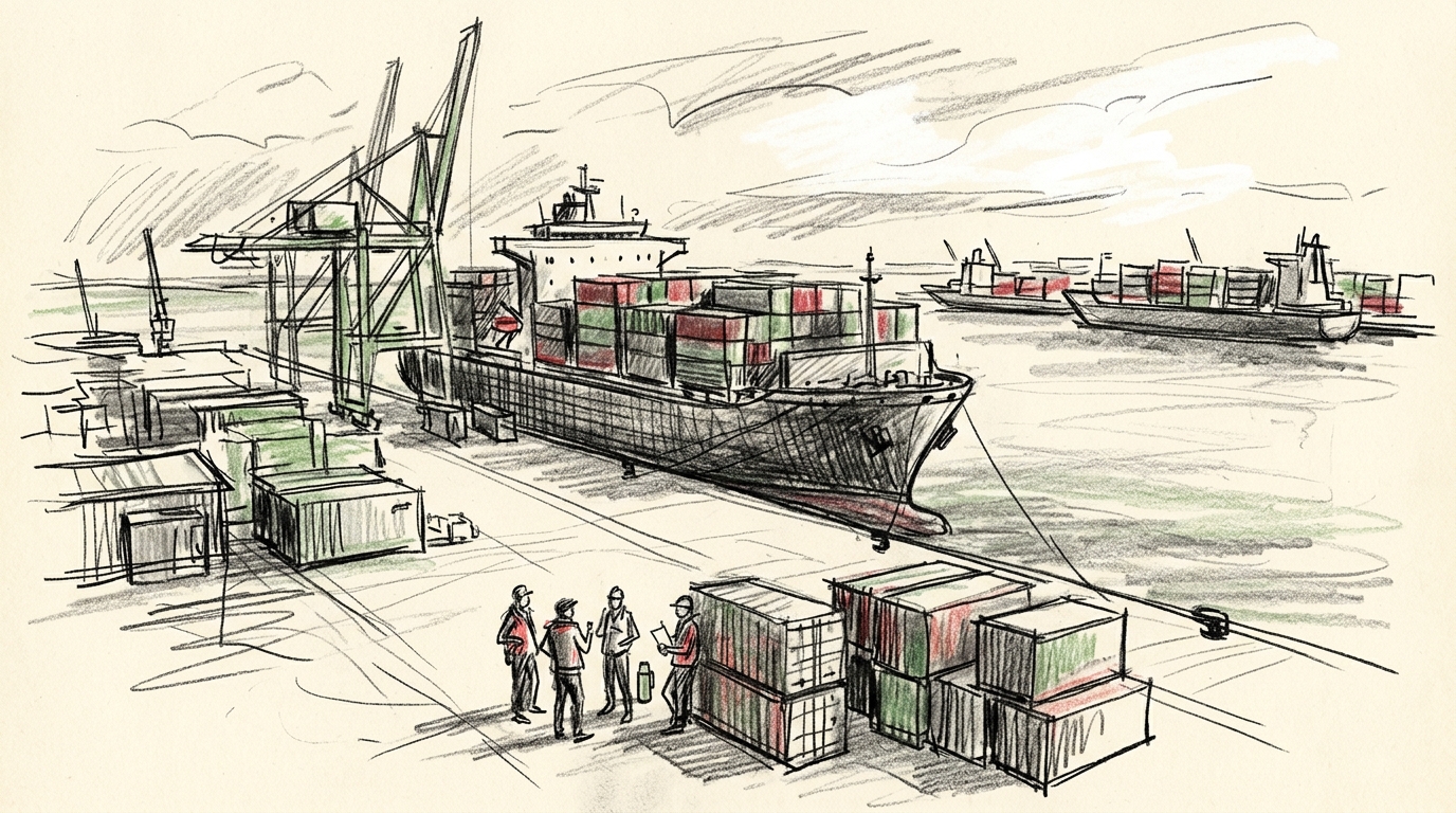 Illustration zu: Drohende Überkapazitäten in der Containerschifffahrt für 2027 vorausgesagt