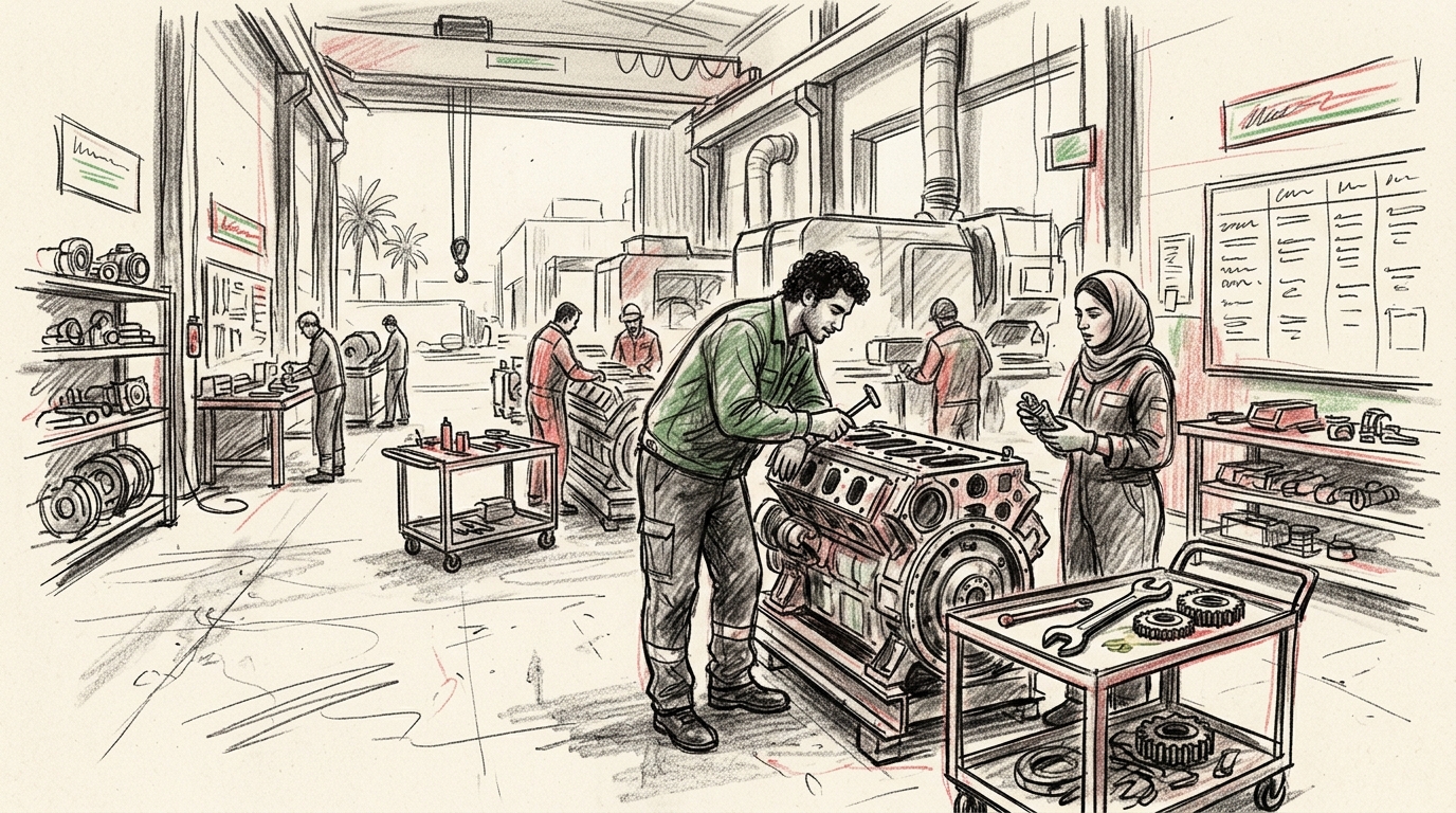 Illustration zu: Rolls-Royce vereinbart Lizenzfertigung von Schiffsmotoren in Saudi-Arabien