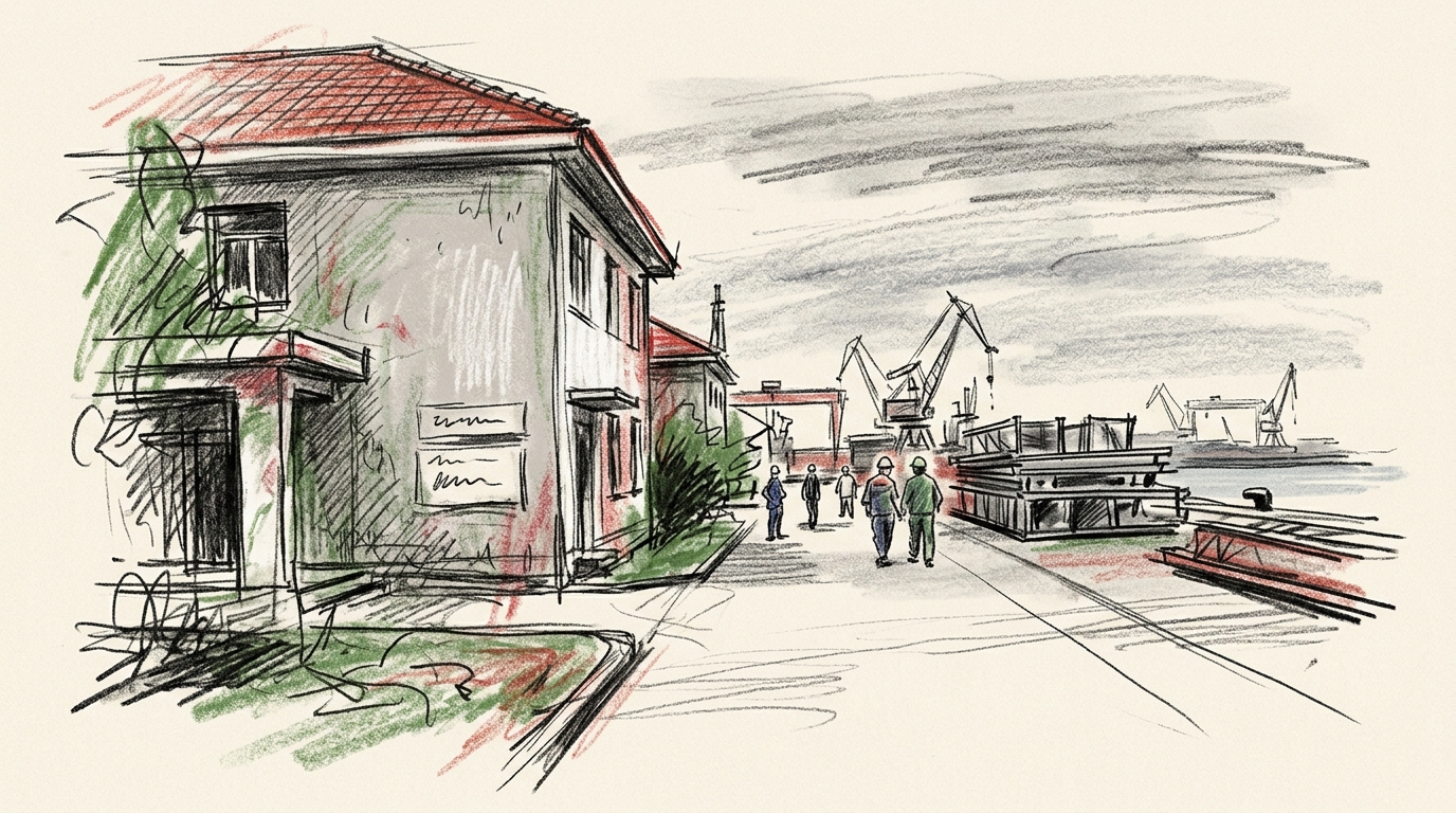 Illustration zu: Mindestens 25 Tote bei schwerem Werftbrand in China