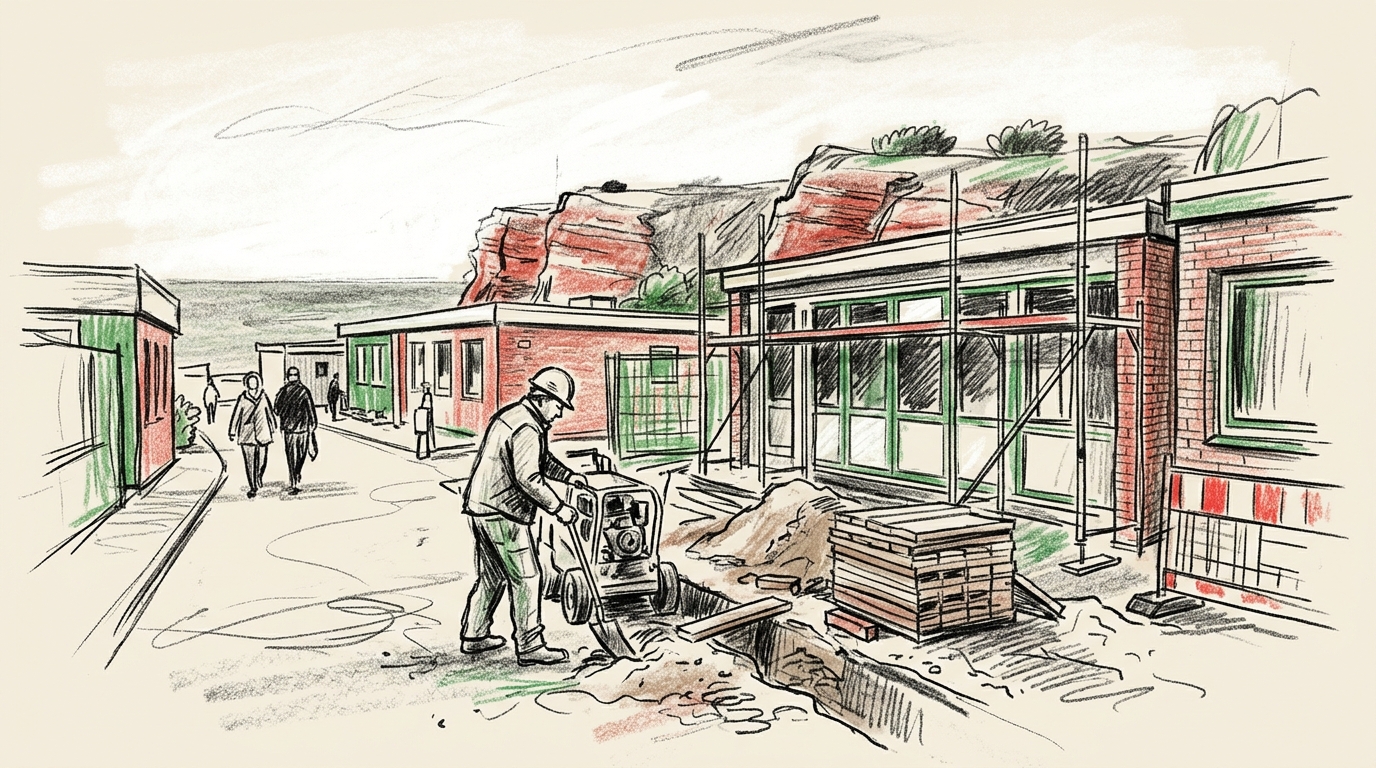 Illustration zu: Keine Bausperre während der Saison auf Helgoland