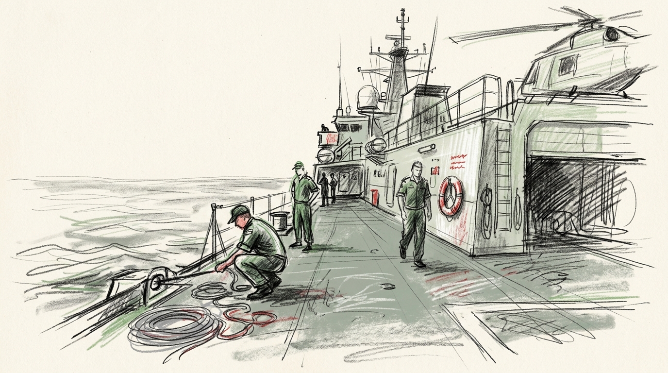 Illustration zu: Neuseelands Marine beendet dreimonatigen Kontroll-Einsatz gegen Nordkorea