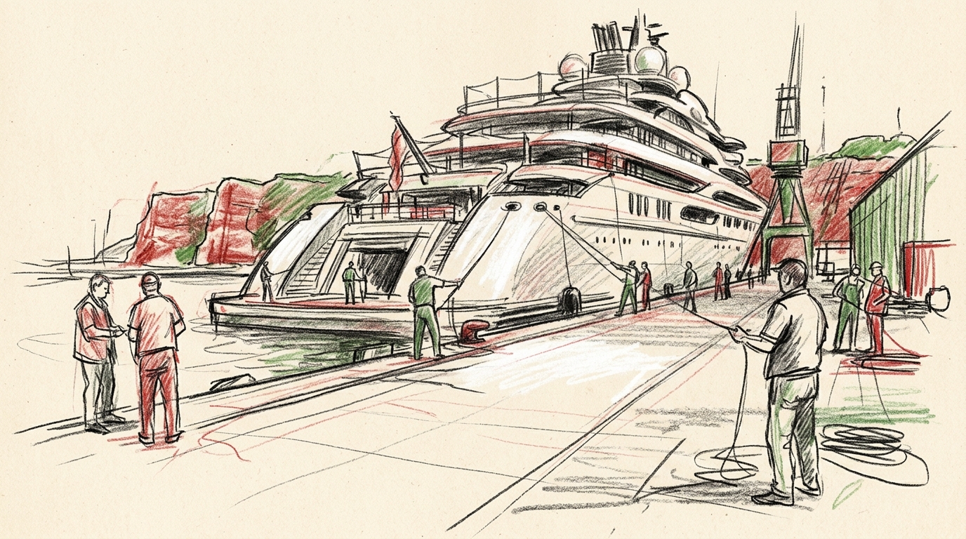Illustration zu: Festgesetzte Megayacht: BAFA legt Berufung im Fall der »Dilbar« ein