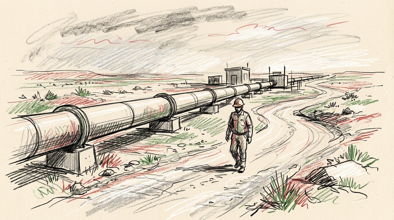 Illustration zu: Drohnenangriff stoppt saudi-arabische Ost-West-Pipeline