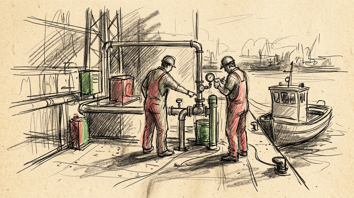 Illustration zu: 50 Millionen Dollar für schwimmenden Reaktor: Bluecore Energy plant Stromversorgung in Long Beach