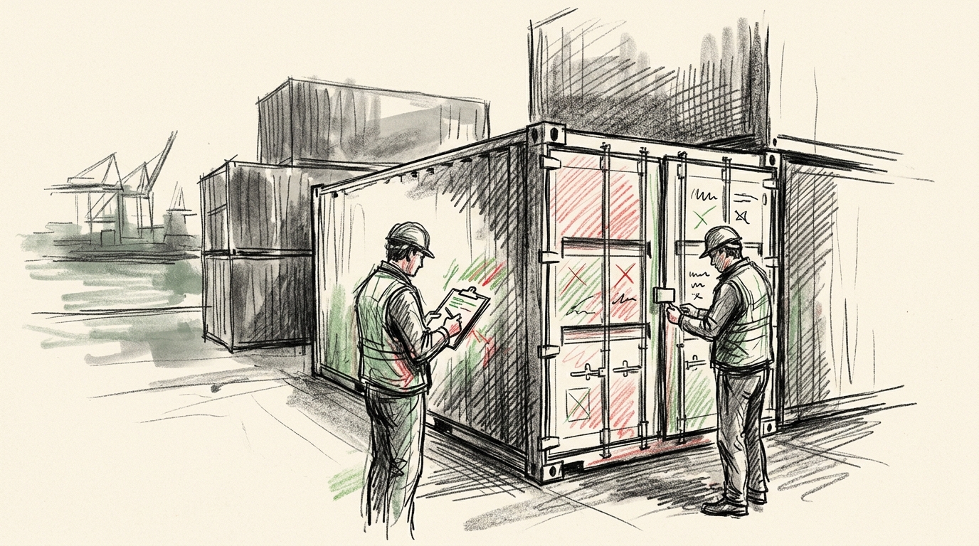 Illustration zu: Sicherheitskontrollen im Seeverkehr: Mängel bei jeder zehnten Frachteinheit