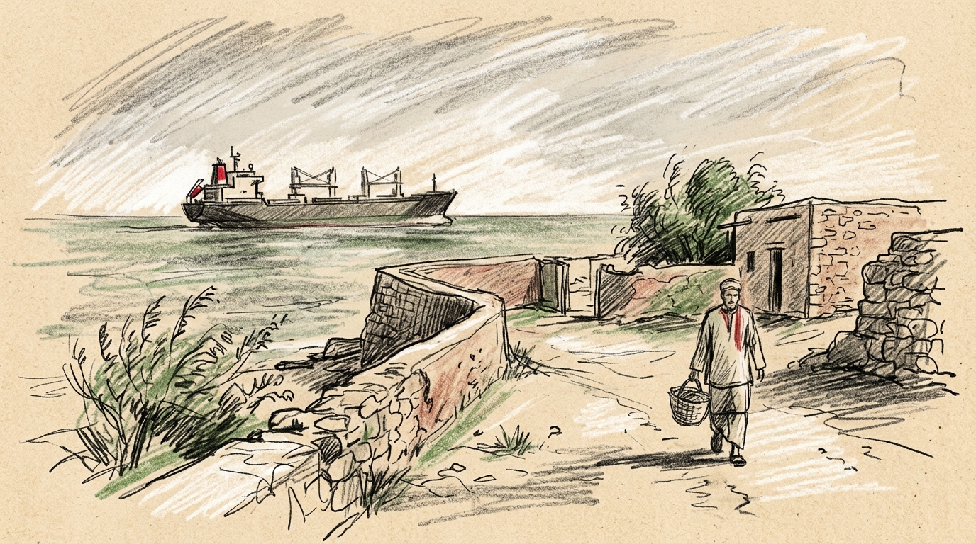Illustration zu: Angriffe in der Straße von Hormus: Zwei Schiffe vor Oman von Projektilen getroffen