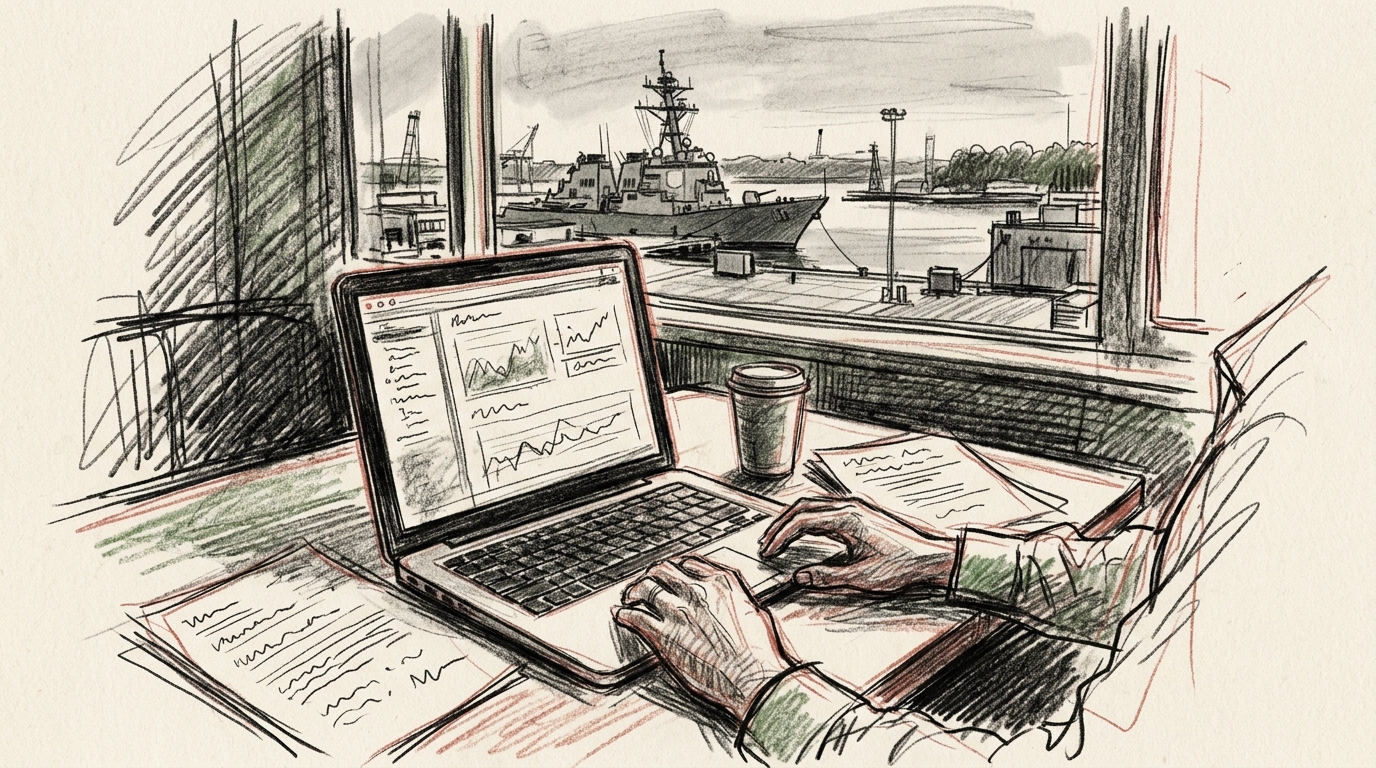 Illustration zu: Anthropic stoppt Iran-nahen Akteur nach Datensammlung über US-Marine mit KI