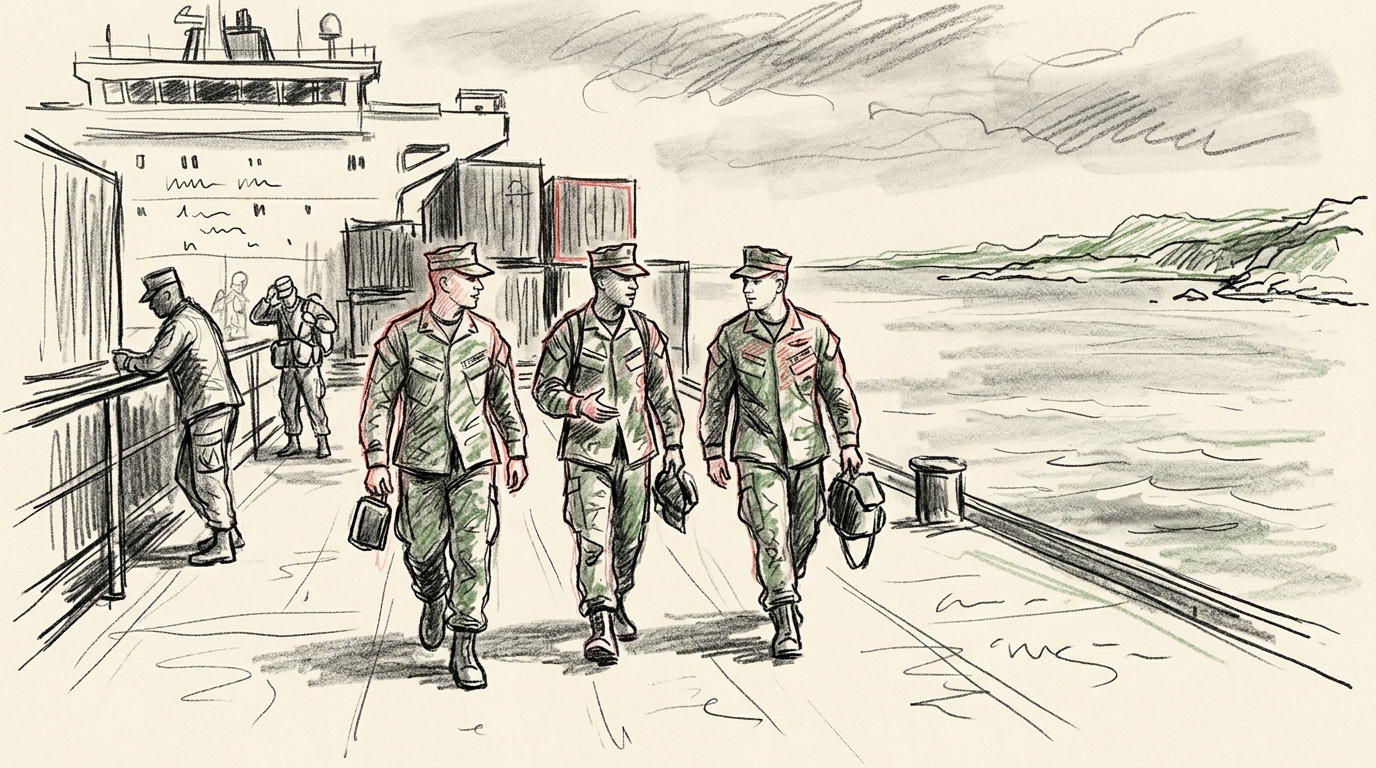 Illustration zu: Acht US-Marines bei iranischem Raketenangriff in der Straße von Hormuz verletzt